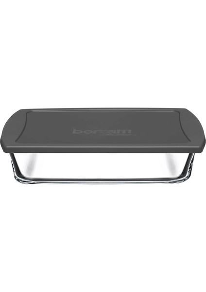 Gri Plastik Kapaklı Fırın Tepsisi 1320 cc