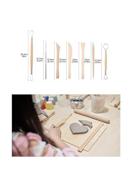 Parça Heykel Çömlek Seramik Kil Yapım & Modelleme Seti modelleri