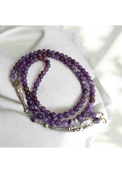 Ametist Namaz Tesbihi Zikir Tesbihi 99 Luk Tesbih Doğal Taş Tesbih fiyatları