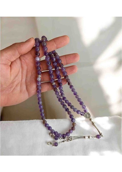 Ametist Namaz Tesbihi Zikir Tesbihi 99 Luk Tesbih Doğal Taş Tesbih fırsatları