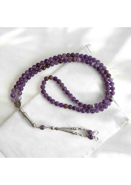 Ametist Namaz Tesbihi Zikir Tesbihi 99 Luk Tesbih Doğal Taş Tesbih indirimleri