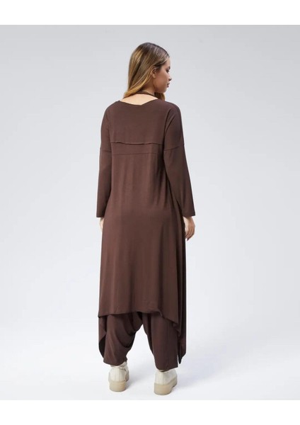 Kahverengi Tunik Elbise - Organik ve Şık Tasarım fırsatları