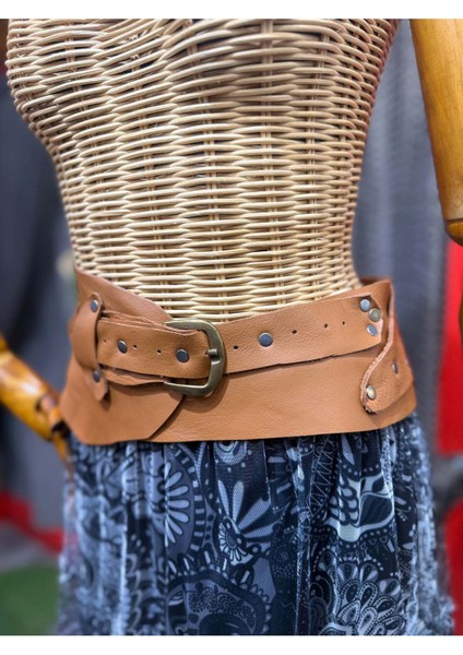 Claudine Deri Kemer | Taba Hakiki Deri El Yapımı Bel Kemer modelleri