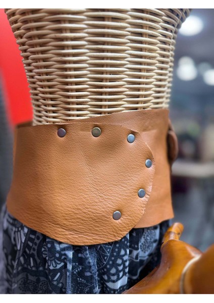 Claudine Deri Kemer | Taba Hakiki Deri El Yapımı Bel Kemer fırsatları