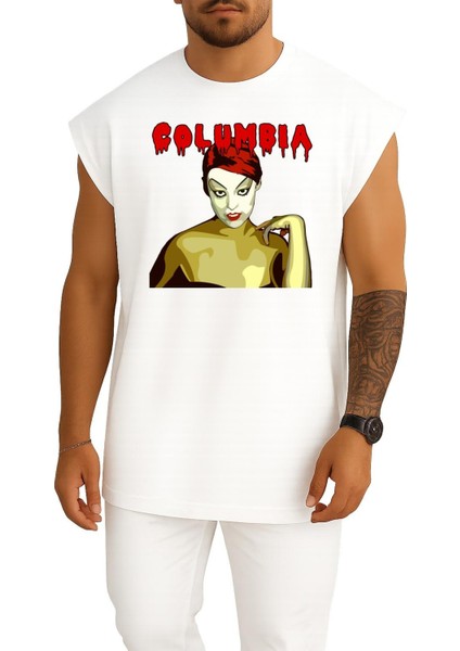 Oversize The Rocky Horror Show Janet Weiss Göğüs Tasarımlı Atlet