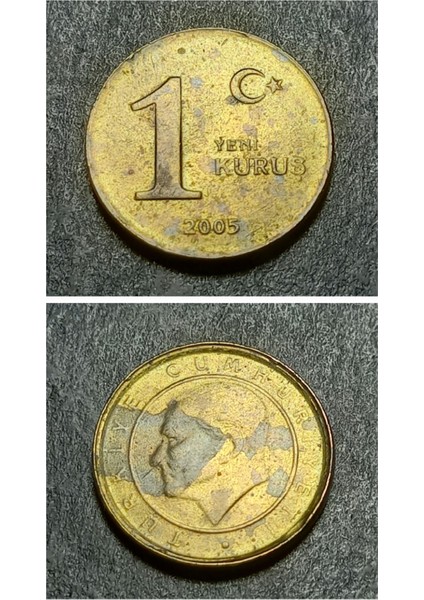 3996368F404F16B916 2005 1yeni Kuruş Eski Madeni Para