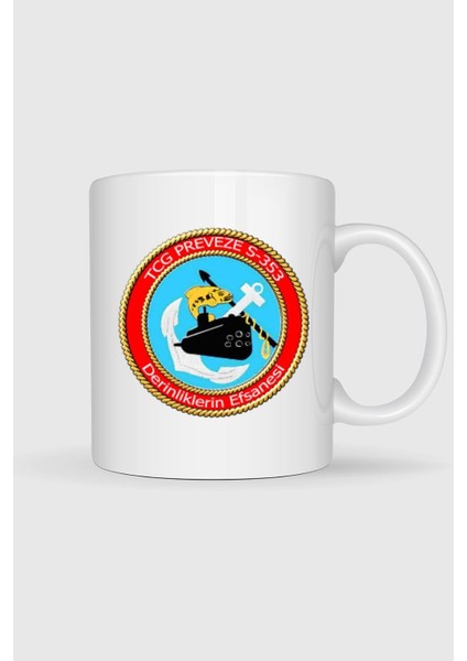Tcg Preveze S353 Tasarımlı Kupa Bardak