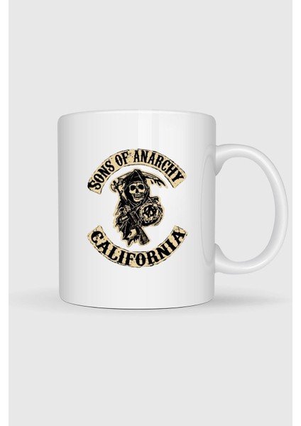 Sons Of Anarchy California Logo Tasarımlı Kupa Bardak