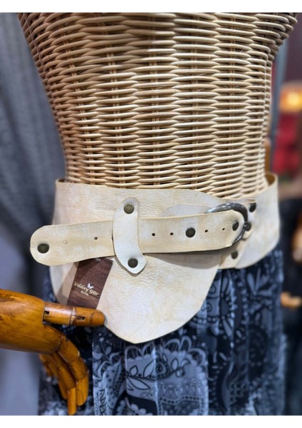 Agatha Deri Kemer | Kum Rengi Hakiki Deri El Yapımı Bel Kemer fırsatları