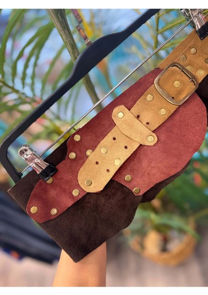 Brunelle Deri Kemer | Çift Tonlu El Yapımı Bohem Tasarım fırsatları