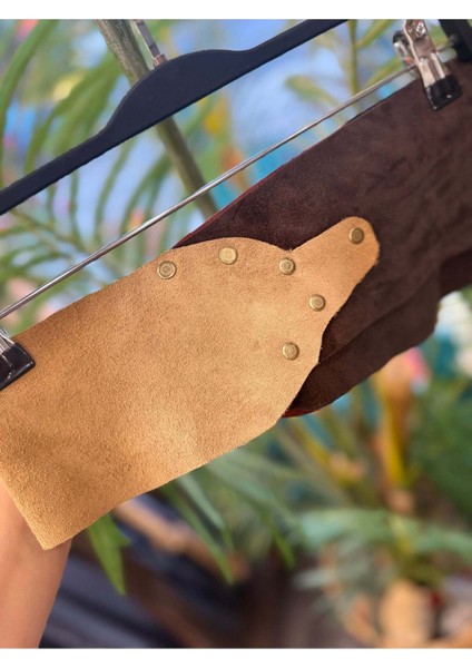 Brunelle Deri Kemer | Çift Tonlu El Yapımı Bohem Tasarım