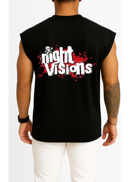 Oversize Night Visions Film Festival Göğüs ve Sırt Tasarımlı Atlet fiyatları