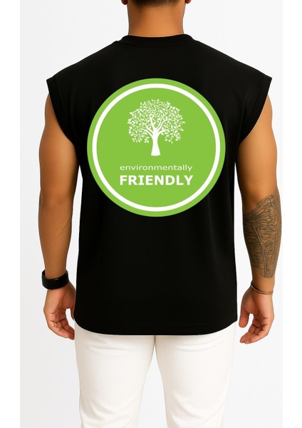 Oversize Environmentally Friendly Natural Environment Cep ve Sırt Tasarımlı Atlet fiyatları