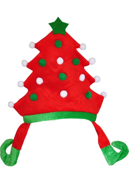 Yılbaşı Figürlü Bez Şapka 36 cm