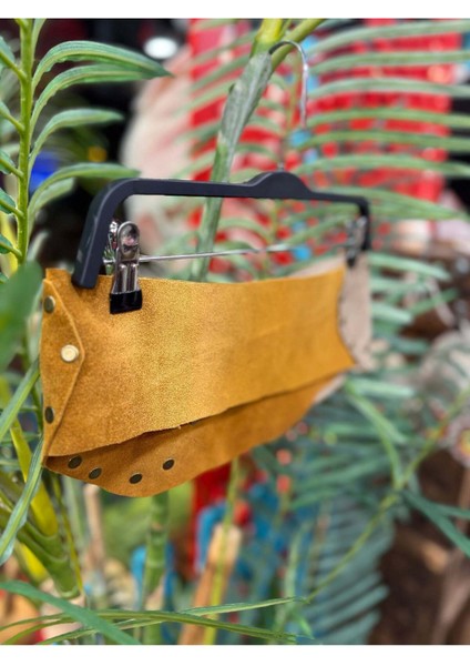 Ravena Cep Detaylı Deri Kemer | Bohem Utility El Yapımı Tasarım