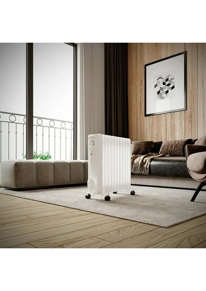 Voltomat Termostatlı 2500 W 11 Dilim Yağlı Radyatör Beyaz fiyatları