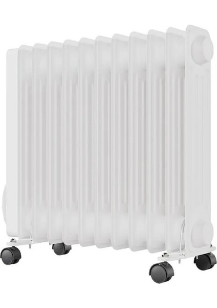 Voltomat Termostatlı 2500 W 11 Dilim Yağlı Radyatör Beyaz