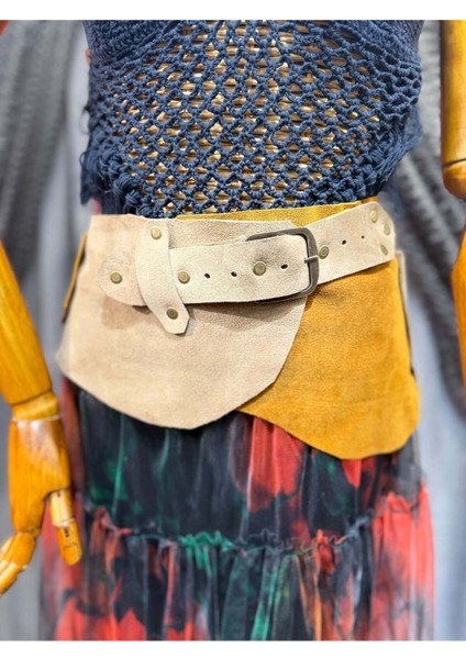 Raven Cep Detaylı Deri Kemer | Bohem Süet El Yapımı Bel Kemer fırsatları