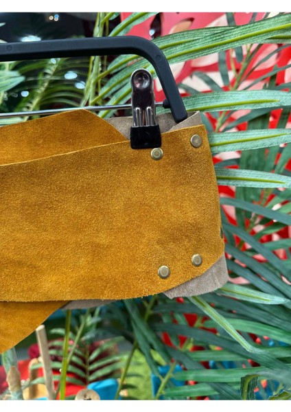 Raven Cep Detaylı Deri Kemer | Bohem Süet El Yapımı Bel Kemer