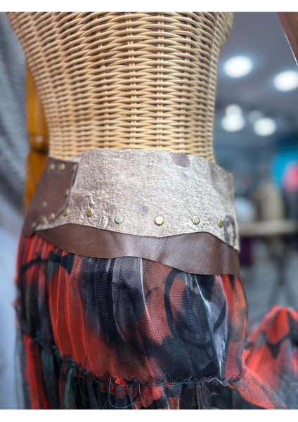 Tucson Deri Kemer | Çift Ton Hakiki Deri El Yapımı Bohem Bel Kemer indirimleri