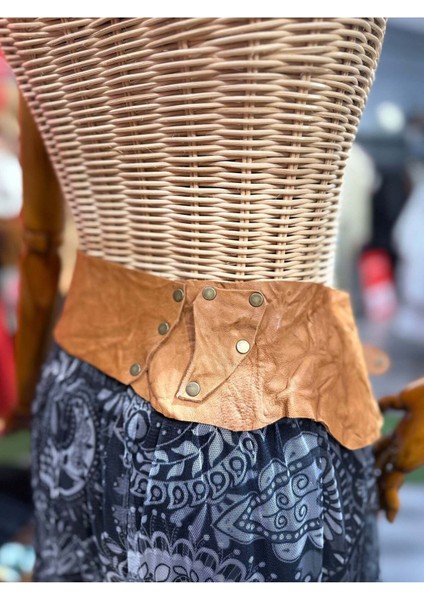 Juliet Deri Kemer | Taba Hakiki Deri El Yapımı Bohem Bel Kemer