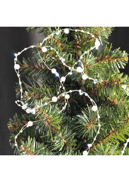 Yılbaşı Pilli LED Beyaz Işık -Inci Tanesi-