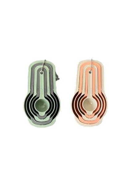 Store Çoklu Ölçü Kaşığı (Bej-Kavuniçi) modelleri