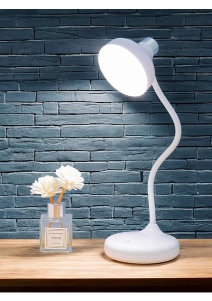 36CM Modern Masa Lambası Felexible Boyun Tasarımı Oturma Odası Başucu Lambası Restoran Bar Masa Lambası USB Şarj Edilebilir Masa Lambası 1978