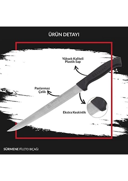Sürbisa 61160 Fleto Bıçağı Pimsiz (23,50 cm fiyatları