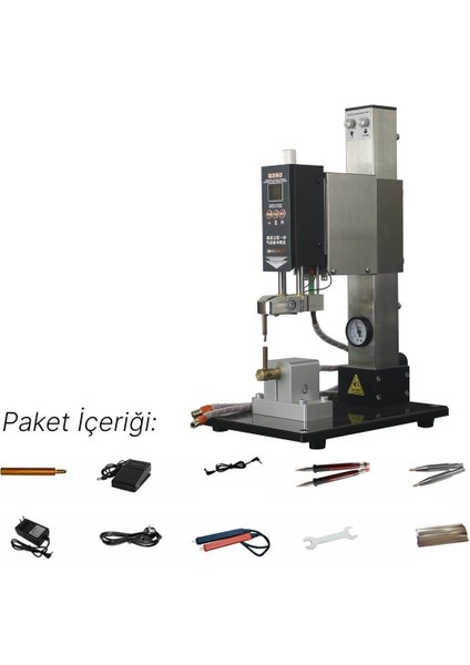 G350 Pnömatik Profesyonel Otomatik Pil Puntalama Kaynak Makinesi Kaynak Başlığı ve Kontrol Ünitesi fırsatları