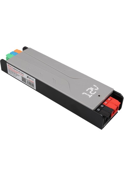 PM-26839 12 Volt 10 Amper 120 Watt Slim Metal Kasa Adaptör Voltaj Göstergeli 189X51X27MM