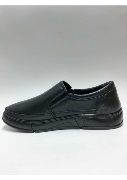 Hakiki Deri Bağcıksız Esnek Siyah Günlük Kauçuk Taban Kışlık Erkek Ayakkabı C-89252157HSA modelleri