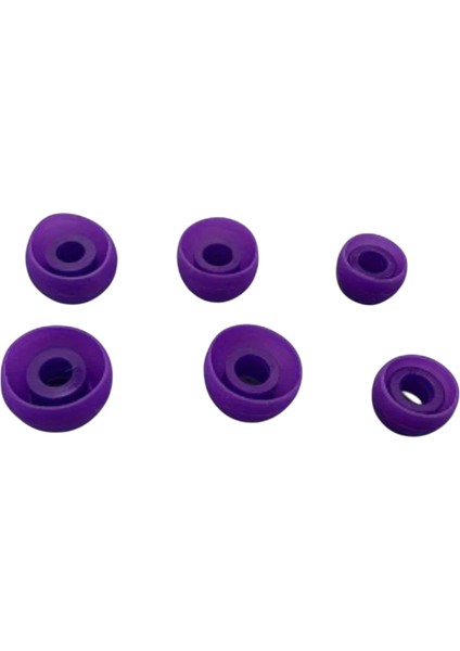 Kulaklık Için Silikon Uçları 6 Adet 4.5mm Den 5.5mm Ye Kadar Uyar( 2x Küçük - 2x Orta - 2x Büyük )Moryumuşak Silikon modelleri