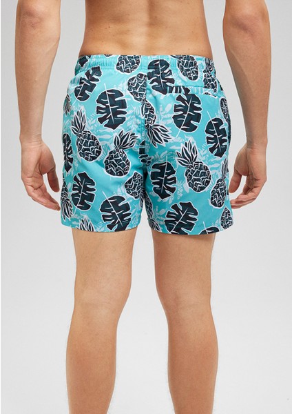 Baskılı Yeşil Deniz Şortu 0911474-71496