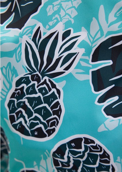 Baskılı Yeşil Deniz Şortu 0911474-71496