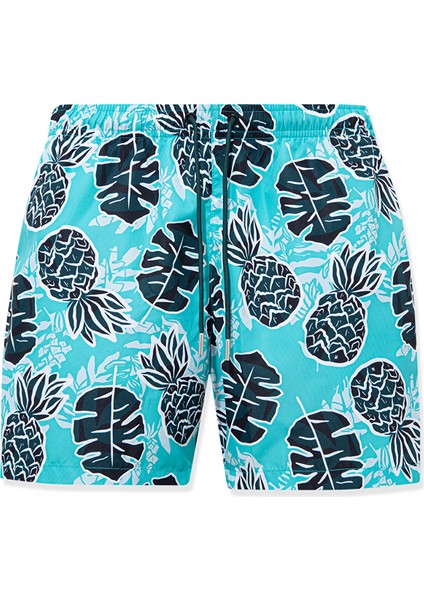 Baskılı Yeşil Deniz Şortu 0911474-71496