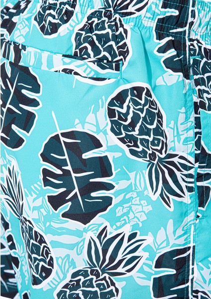 Baskılı Yeşil Deniz Şortu 0911474-71496