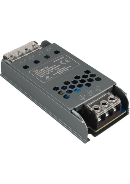 ALN-M12125 12 Volt 12.5 Amper 57X24X12MM Ultra Slim Metal Kasa Adaptör