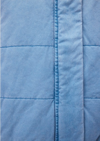 Dik Yaka Denim Şişme Mont 1110321-84184