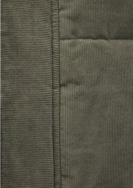 Dik Yaka Yeşil Kadife Ceket 0110476-85485