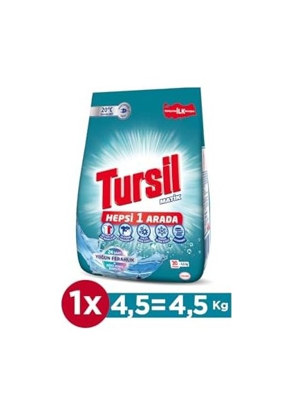 Tursil Yoğun Ferahlık Toz Çamaşır Deterjanı 4.5 kg modelleri