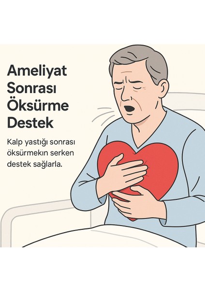 Kalp Yastığı Ameliyat Sonrası Göğüs Desteği Rahatlama ve Ağrı Azaltıcı Yastık indirimleri