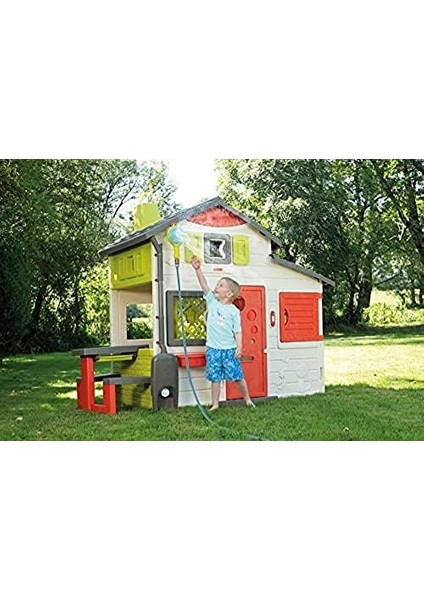 810914, Oyun Evleri Bağçe Sulama Başlığı Eklentisi, Smoby Evleri Ile Uyumlu, Kullanım, Sabitleme Aparatı ile Birlikte, fiyatları