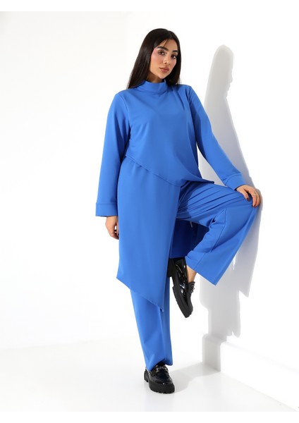 Kadın Asimetrik Boğazlı Iki Parça Büyük Beden Pamuk Takım fırsatları