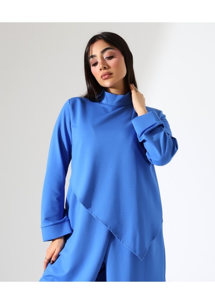 Kadın Asimetrik Boğazlı Iki Parça Büyük Beden Pamuk Takım indirimleri