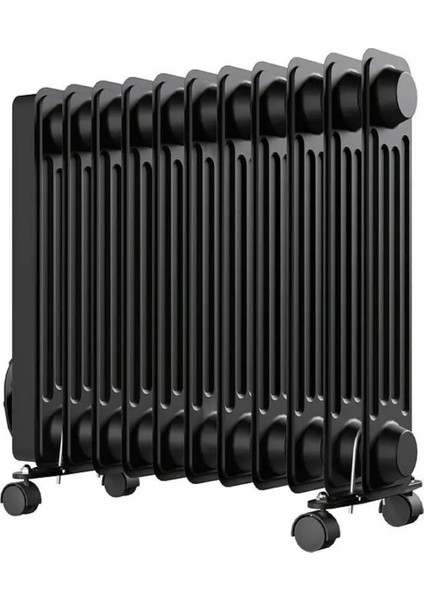 Voltomat Termostatlı 2500 W 11 Dilim Yağlı Radyatör Siyah