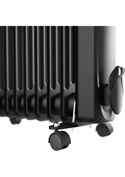 Voltomat Termostatlı 2500 W 11 Dilim Yağlı Radyatör Siyah