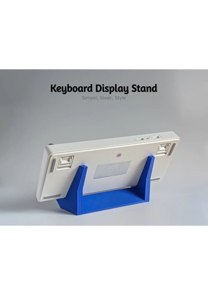 Masaüstü Klavye Standı / Tutucusu - Setup Görünümünü Zenginleştiren Dikey Dekorasyon - Istediğiniz Renkte