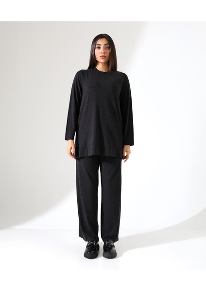 Kadın Yün Viskon Büyük Beden Tunik