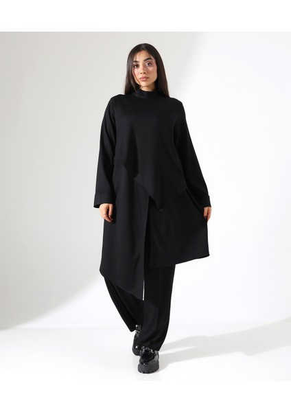 Kadın Asimetrik Boğazlı Iki Parça Büyük Beden Pamuk Takım fırsatları